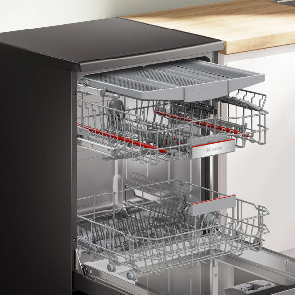 Bosch Lave-vaisselle pose libre 60 cm - Home Connect, 6 programmes, EfficientDry, AquaStop - SMP6EMC00V