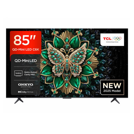 TCL TV QD-Mini LED 85″ 4K UHD - 144 Hz, Dolby Vision/HDR10+, Google TV, ONKYO 2.1 - 85c6k