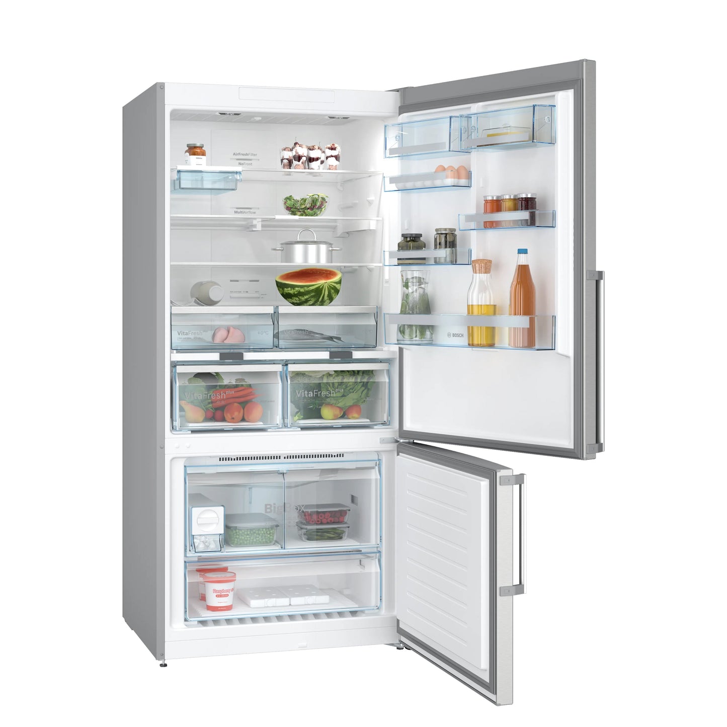 Bosch Réfrigérateur Combiné 86 cm – 619 L Total No Frost, VitaFresh Plus – KGN86AI32U