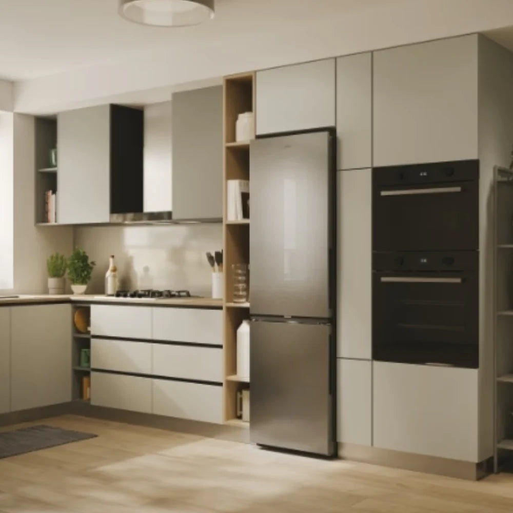 Candy Réfrigérateur combiné 55 cm - 280 L No Frost, Circle Fresh, Zone Fresh 0°C - Inox - CNCQ2T518EX