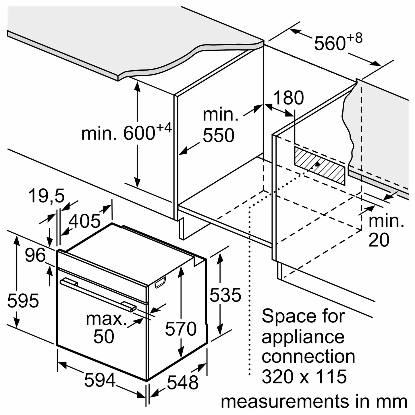 Bosch HJG852YBOT Four Encastrable Série 6 Noir 60x60