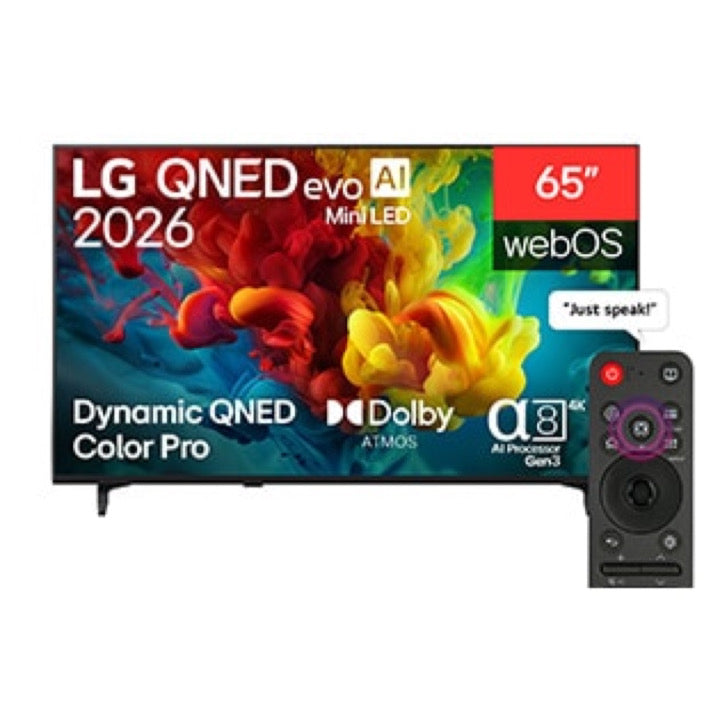 LG 65QNED84B6T TV QNED Mini LED 65” 4K Smart TV AI webOS 26
