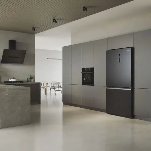 Haier Réfrigérateur multi-portes 4 portes 90 cm 528 L – Total No Frost, Air Surround, My Zone & T-ABT – HCR5919ENMB