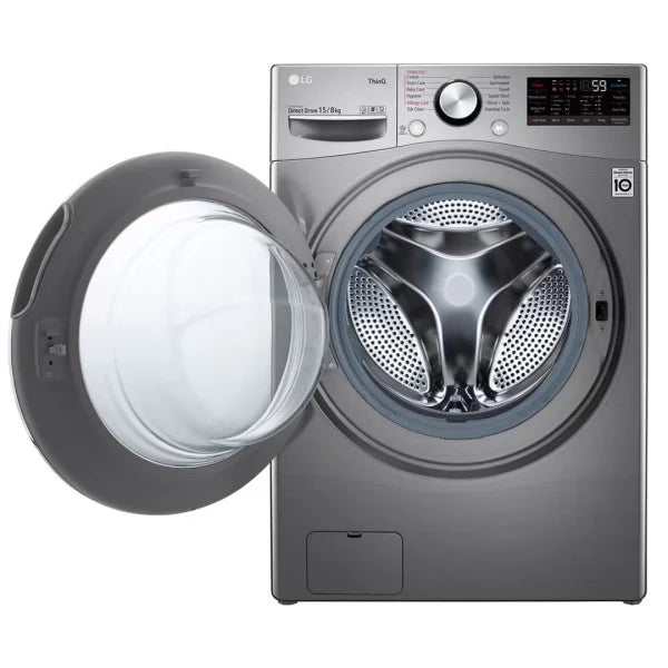 LG Lave-linge Séchant 15/8 kg – 6 Motion Direct Drive™, TurboWash™, AI DD™, Moteur Inverter – F0L9DGP2S