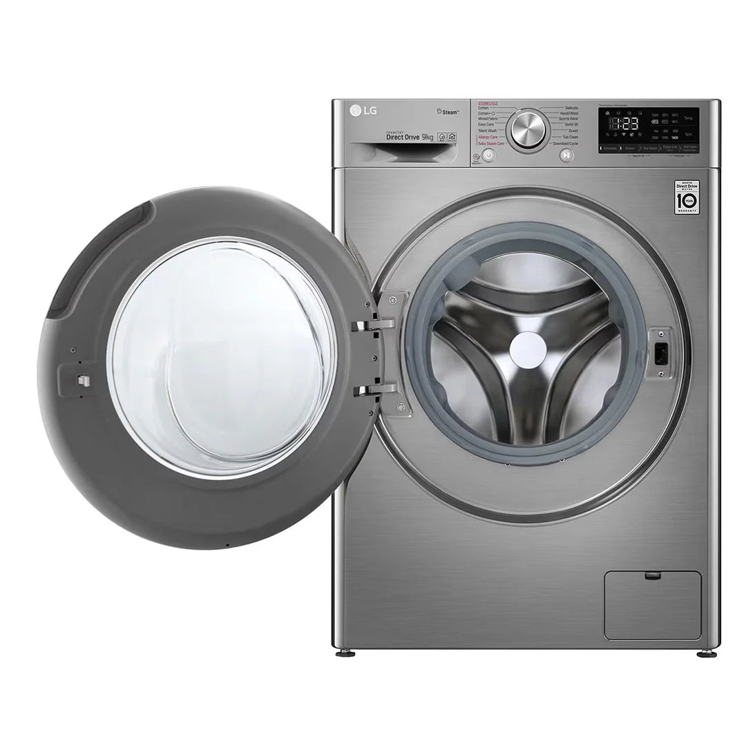LG Lave-linge frontal 9 kg – AI Direct Drive™, Vapeur, Wi-Fi – F4V5VYP2T