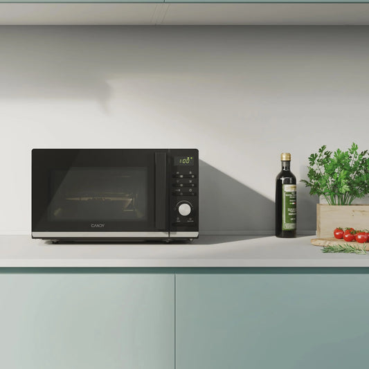 Candy Micro-ondes Gril – 20 L, 700 W micro-ondes + 1000 W gril, contrôle électrique – CMGA20TNDB