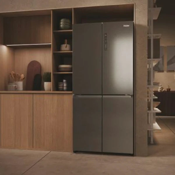 Haier Réfrigérateur Side‑by‑Side 4 portes – 467 L, No‑Frost, Inverter, Touch – HCR3818ENMM