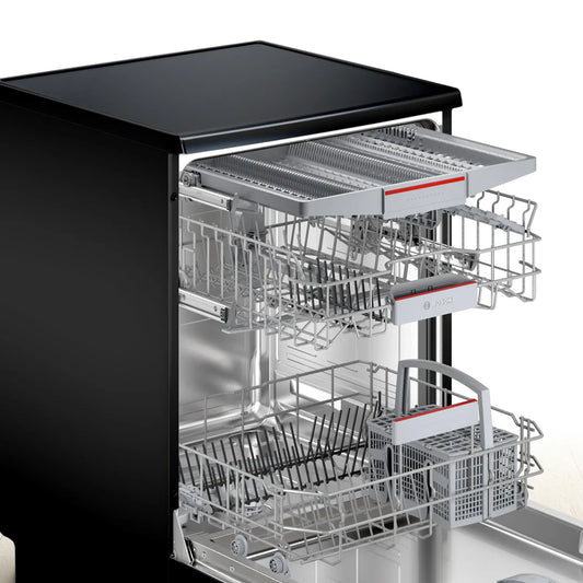 Bosch Lave-vaisselle 13 couverts 60 cm – SuperSilence, VarioFlex & Glass 40 °C – SMS46NB01V