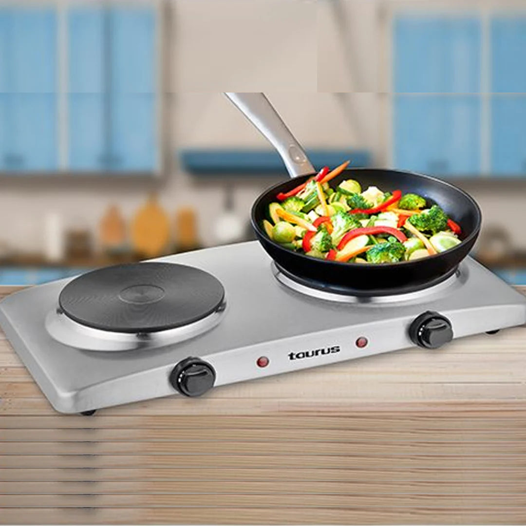 Taurus Plaque Électrique Volcan Duo – 2 foyers 2500 W – Volcan Duo
