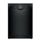 Bosch Lave-vaisselle pose libre 60 cm noir - 6 programmes, Extra Dry, HygienePlus, AquaStop - SMS46NB20V