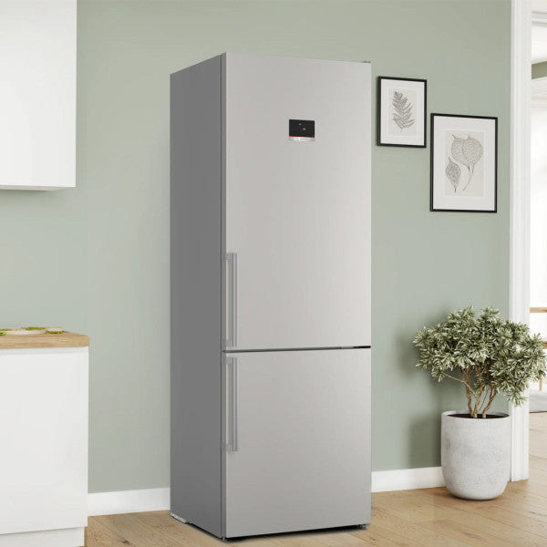 Bosch Réfrigérateur combiné 440 L No Frost 203 x 70 cm - VitaFresh XXL, Multi Airflow, Perfect Fit - KGN497ICT