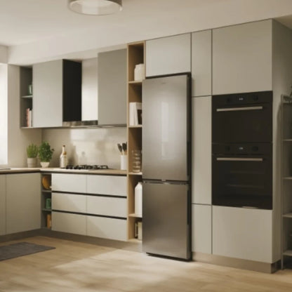 Candy Réfrigérateur combiné 55 cm - 280 L No Frost, Circle Fresh, Zone Fresh 0°C - Inox - CNCQ2T518EX