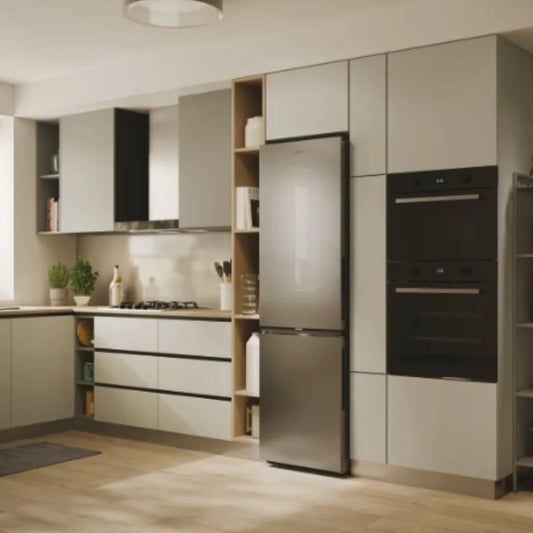 Candy Réfrigérateur combiné 55 cm - 280 L No Frost, Circle Fresh, Zone Fresh 0°C - Inox - CNCQ2T518EX