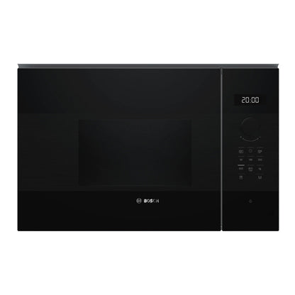 Bosch Micro-ondes encastrable Série 4 - 20 L - 800 W - AutoPilot 7 - Éclairage LED - Noir - BFL524MB2