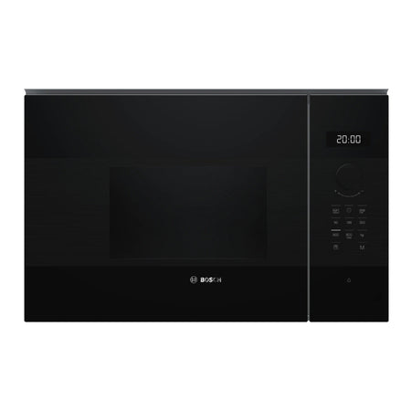 Bosch Micro-ondes encastrable Série 4 - 20 L - 800 W - AutoPilot 7 - Éclairage LED - Noir - BFL524MB2