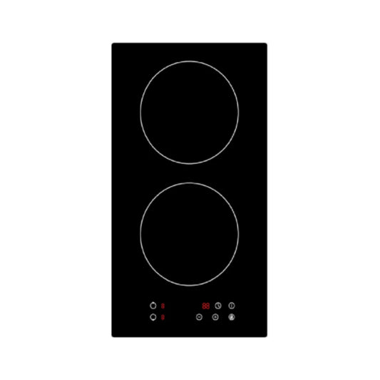 Schneider Plaque induction Domino 2 feux 30 cm - 3500 W, commandes tactiles, vitrocéramique - HSC-ID3501