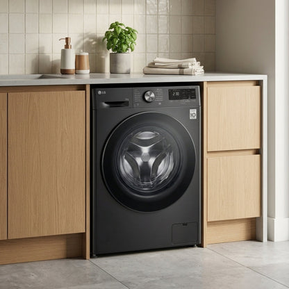 LG Lave-Linge Frontal 8 kg – Moteur Direct Drive, Vapeur, SmartThinQ Wi-Fi & AI Wash – F2X5PYNY6