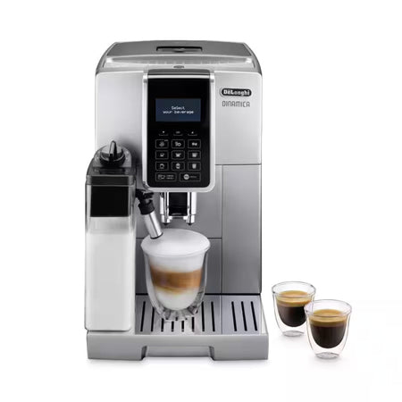 De'Longhi Dinamica - Expresso broyeur automatique 15 bars, LatteCrema, écran tactile, réservoir 1,8 L, bac à grains 300 g - ECAM350.75.5