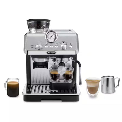 DeLonghi La Specialista Arte Machine Expresso Manuelle - Broyeur 8 réglages, 15 bars, MyLatte Art - EC9155.MB