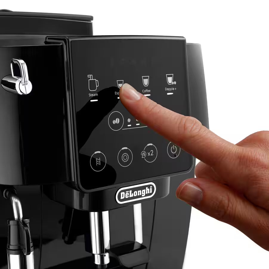 DeLonghi Magnifica Start Machine à café à grains automatique - 4 recettes - Mousseur à lait manuel - 1,8 L - ECAM220.21.B