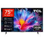 TCL TV 75 pouces 4K HDR - Google TV, Dolby Audio, AiPQ, design métallique sans bord - 75P6L