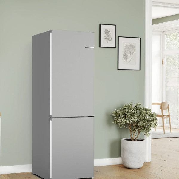Bosch Réfrigérateur combiné 321 L No Frost 186 cm - VitaFresh, LED, 2 circuits de froid - KGN362LDF