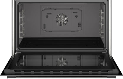 Bosch Cuisinière gaz Série 8 90 cm - 5 feux dont Wok 4,2 kW - Four XXL 147 L - Double tournebroche - HJY5G7V61S
