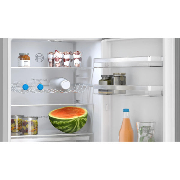 Bosch Réfrigérateur combiné 440 L No Frost 203 x 70 cm - VitaFresh XXL, Multi Airflow, Perfect Fit - KGN497ICT