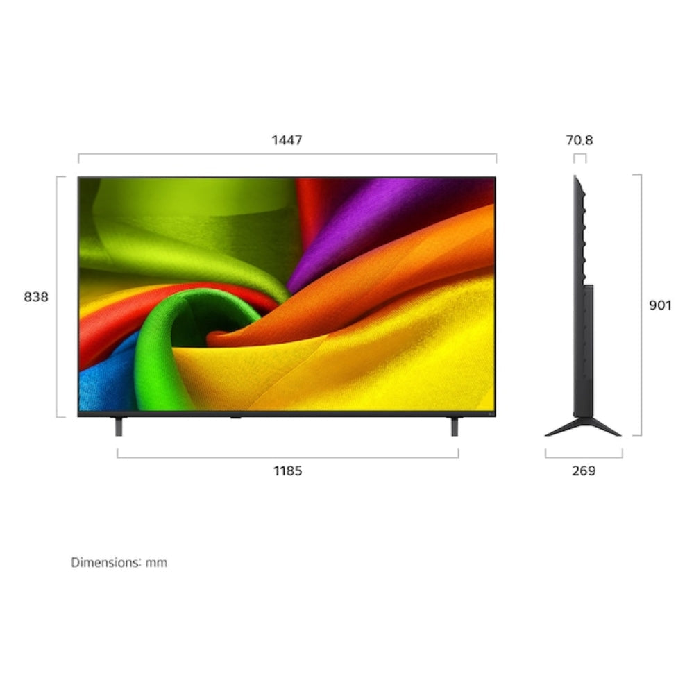 LG TV NanoCell 75 Pouces 4K UHD Smart TV HDR10 Pro webOS VRR AI Gen9 – 75NU850B6LA
