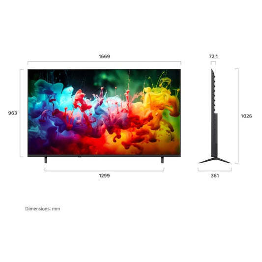 LG 75QNED70B6T TV QNED Mini LED 75 Pouces 4K Smart TV webOS AI ThinQ