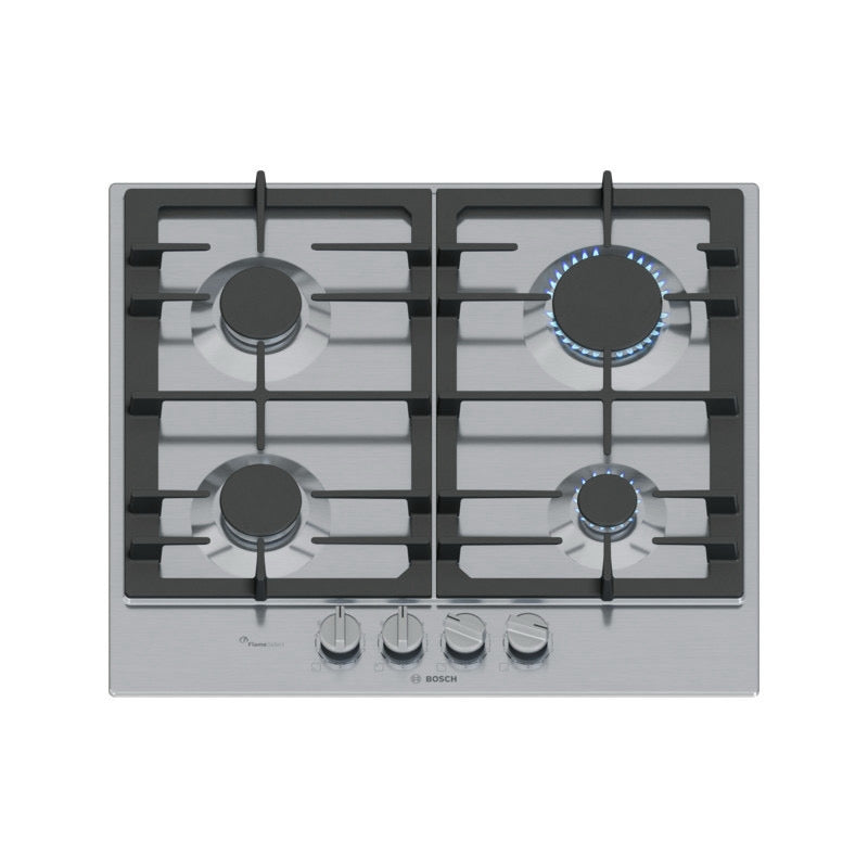 laque de Cuisson à Gaz Bosch Série 6 PCP6A5I90M 60 cm Inox – FlameSelect 9 Niveaux