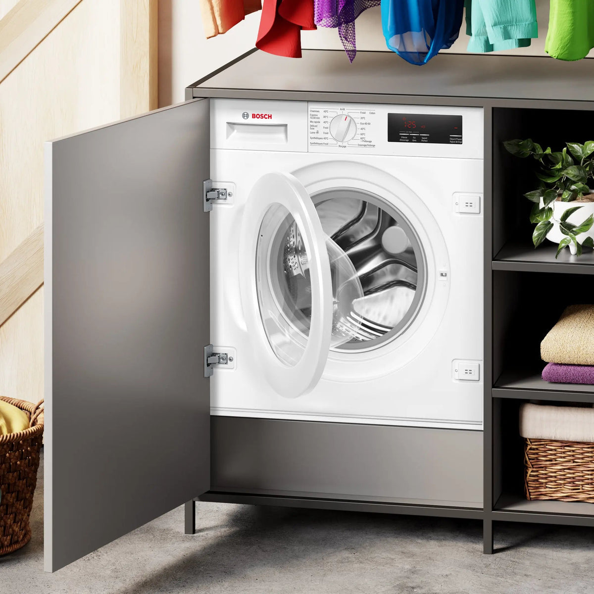 Bosch Lave-linge front Série 6 7 kg, 1200 tr/min, EcoSilence Drive, SpeedPerfect, ActiveWater - WIW24348FF