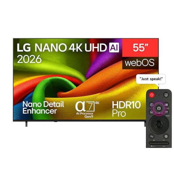 LG TV NanoCell 50 Pouces 4K UHD Smart TV webOS HDR10 Pro VRR AI Gen9 – 50NU850B6L