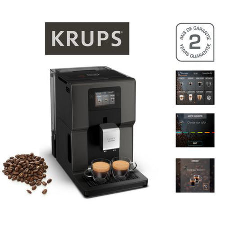 Machine à Café Automatique KRUPS Sensation EA910810 - Café à Grain Premium