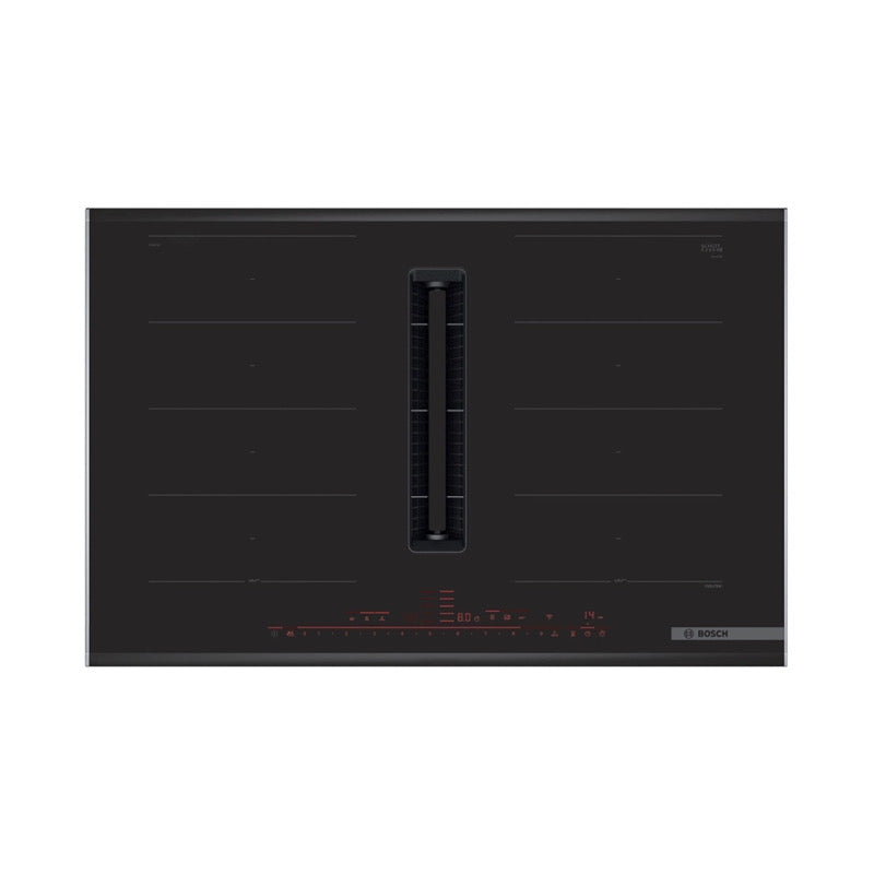 Bosch Série 8 PXX875D67E – Plaque à Induction 80 cm avec Hotte Intégrée et FlexInduction