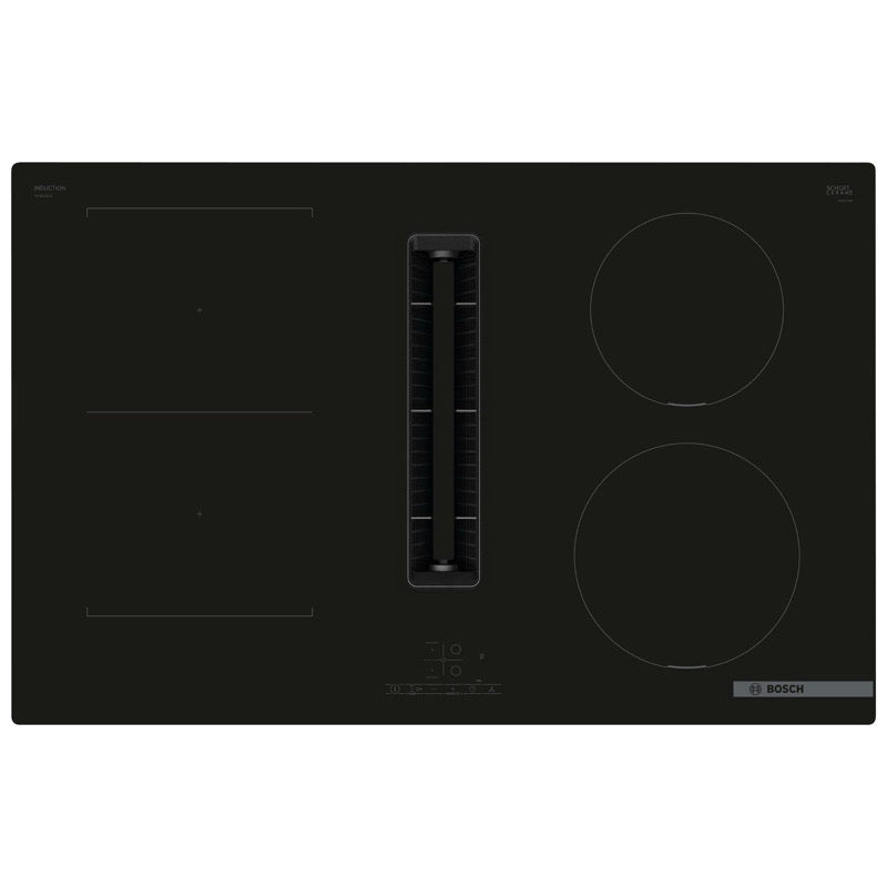 Bosch Série 4 PVS811B16E – Plaque à Induction 80 cm avec Hotte Intégrée Noire