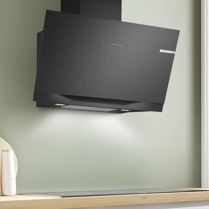 Bosch DWK91LT60 Hotte Murale Série 8 90 cm Noir Verre |
