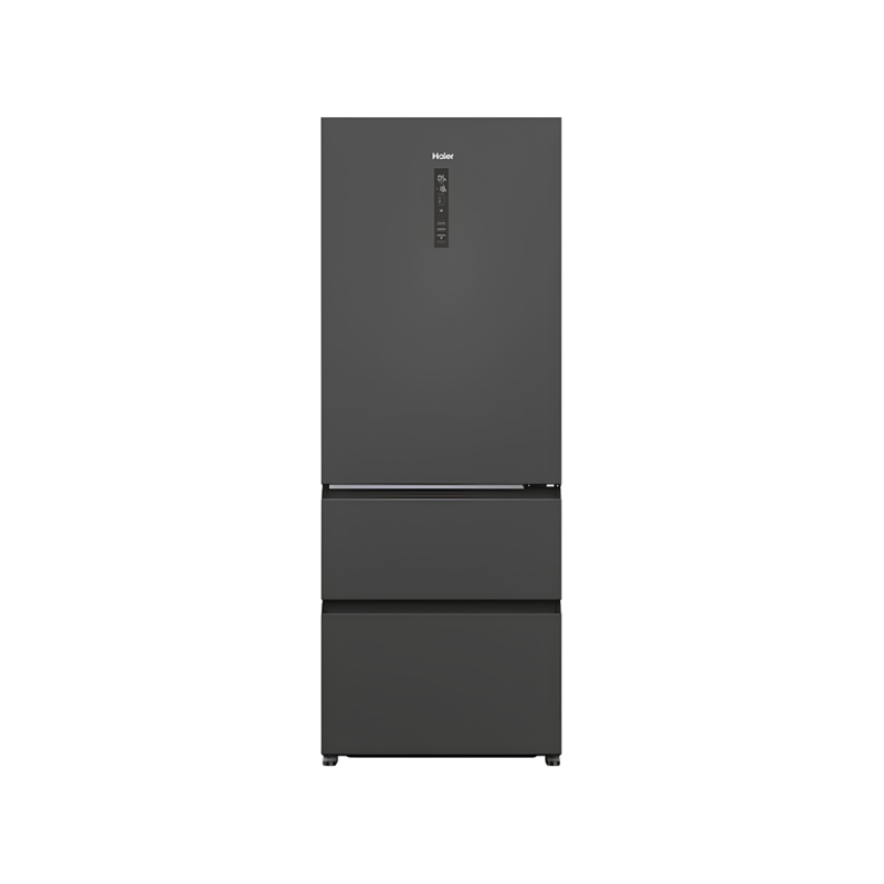 Réfrigérateur Multi-Portes Haier HTR5719ENPT 450 L No Frost Inverter Noir Slate – 3 Portes