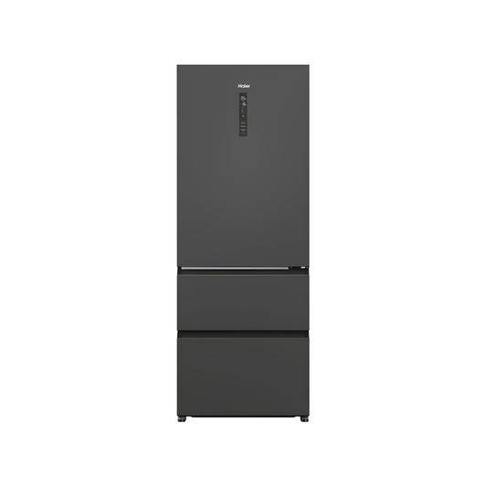 Réfrigérateur Multi-Portes Haier HTR5719ENPT 450 L No Frost Inverter Noir Slate – 3 Portes