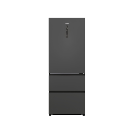 Réfrigérateur Multi-Portes Haier HTR5719ENPT 450 L No Frost Inverter Noir Slate – 3 Portes