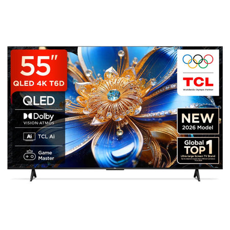 TCL 55T6D TV QLED 55 Pouces 4K UHD Google TV avec Dolby Vision