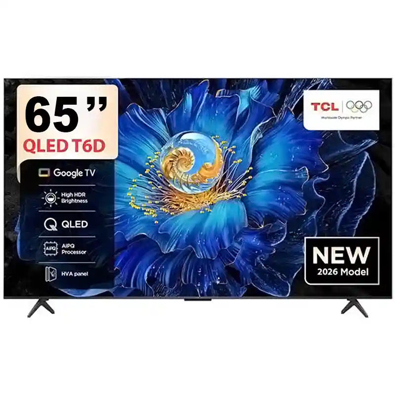TCL 65T6D TV QLED 65 Pouces 4K UHD Google TV avec Dolby Vision