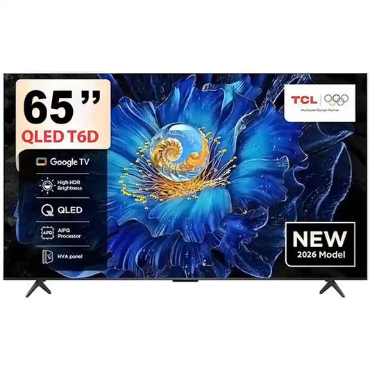 TCL 65T6D TV QLED 65 Pouces 4K UHD Google TV avec Dolby Vision