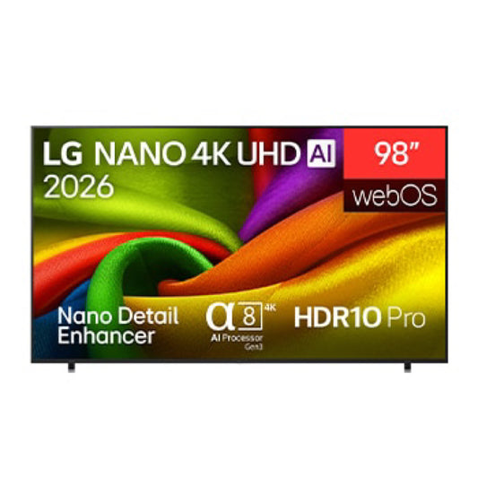 LG 98NU850B6LB – TV 98” 4K UHD Smart TV, Grand Écran, Technologie IA et Expérience Cinéma