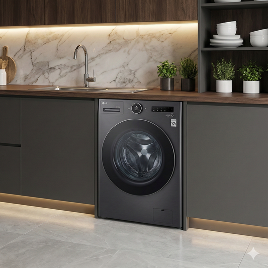 LG Lave-linge séchant frontal - 20 kg lavage / 10 kg séchage, AI DD, TurboWash360, Steam, ezDispense, ThinQ Wi-Fi - F0Z9DFP24
