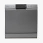 Schneider Lave-vaisselle compact Table Top Silver - 8 couverts, 8 programmes, 49 dB, Auto Open - WQP8-3802H