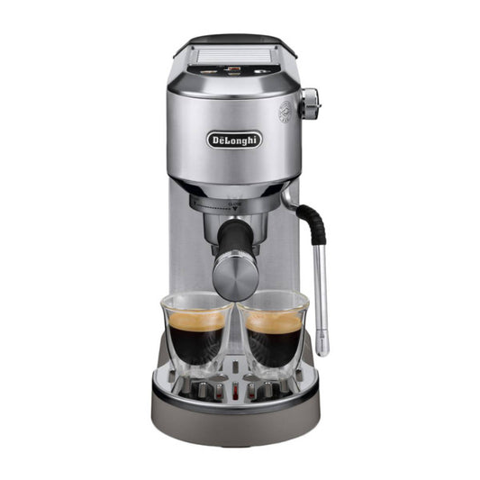 DeLonghi Machine à expresso Dedica Duo, 15 bars, Cold Brew, buse My LatteArt, métal - EC890.M