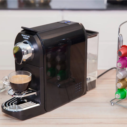 Taurus Machine à Capsules Torrie – 1400 W, Réservoir 0,75 L, 19 bar, Capsule Nespresso/Torrie – Torrie Cafetière