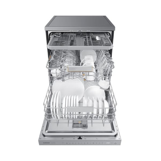 Samsung Lave-vaisselle pose libre DW8700B – 14 couverts, WaterJet Clean™, No Frost – DW60DG830FSLMA