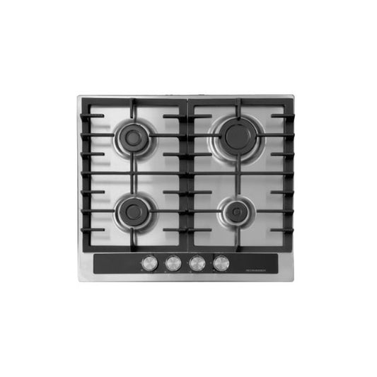 SCHNEIDER Plaque de cuisson à gaz encastrable 4 feux acier inoxydable - 6721-27